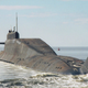 A Russian Delta-IV class submarine, like the type that may be looking for the lost missile.